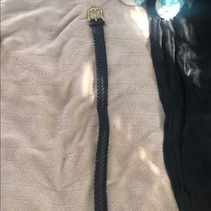 Black braided belt